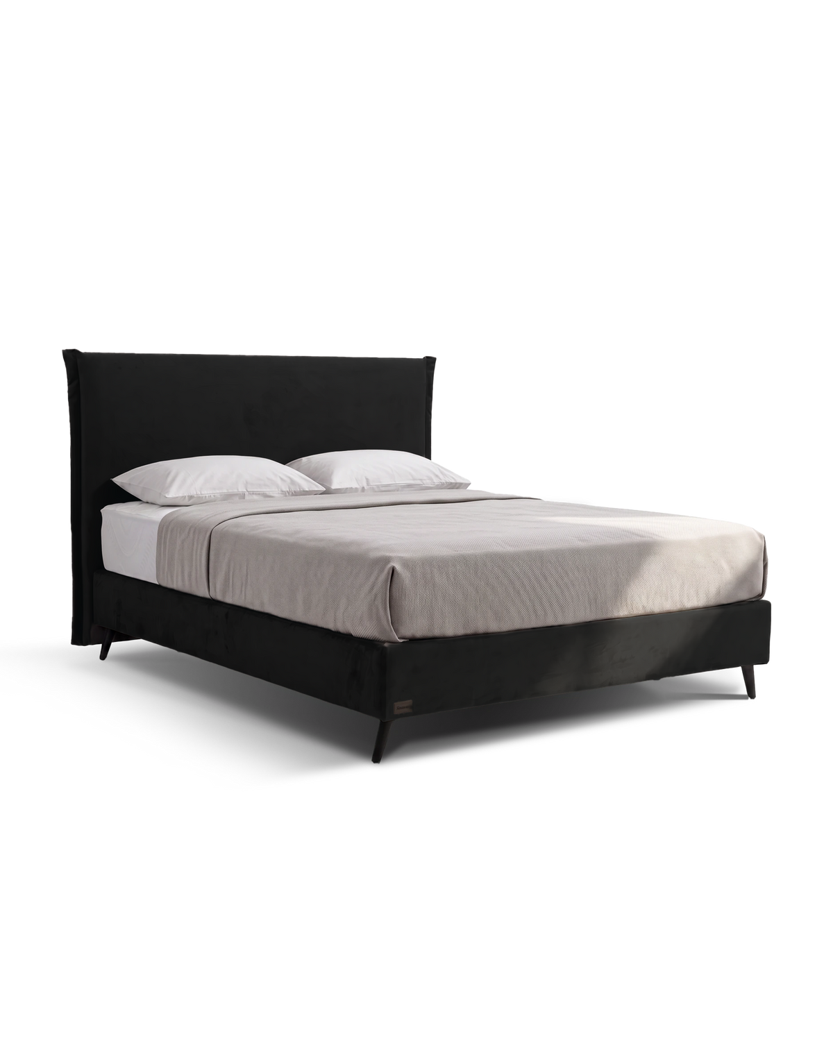מיטה זוגית Bed 1000 של Simmons בריפוד שחור