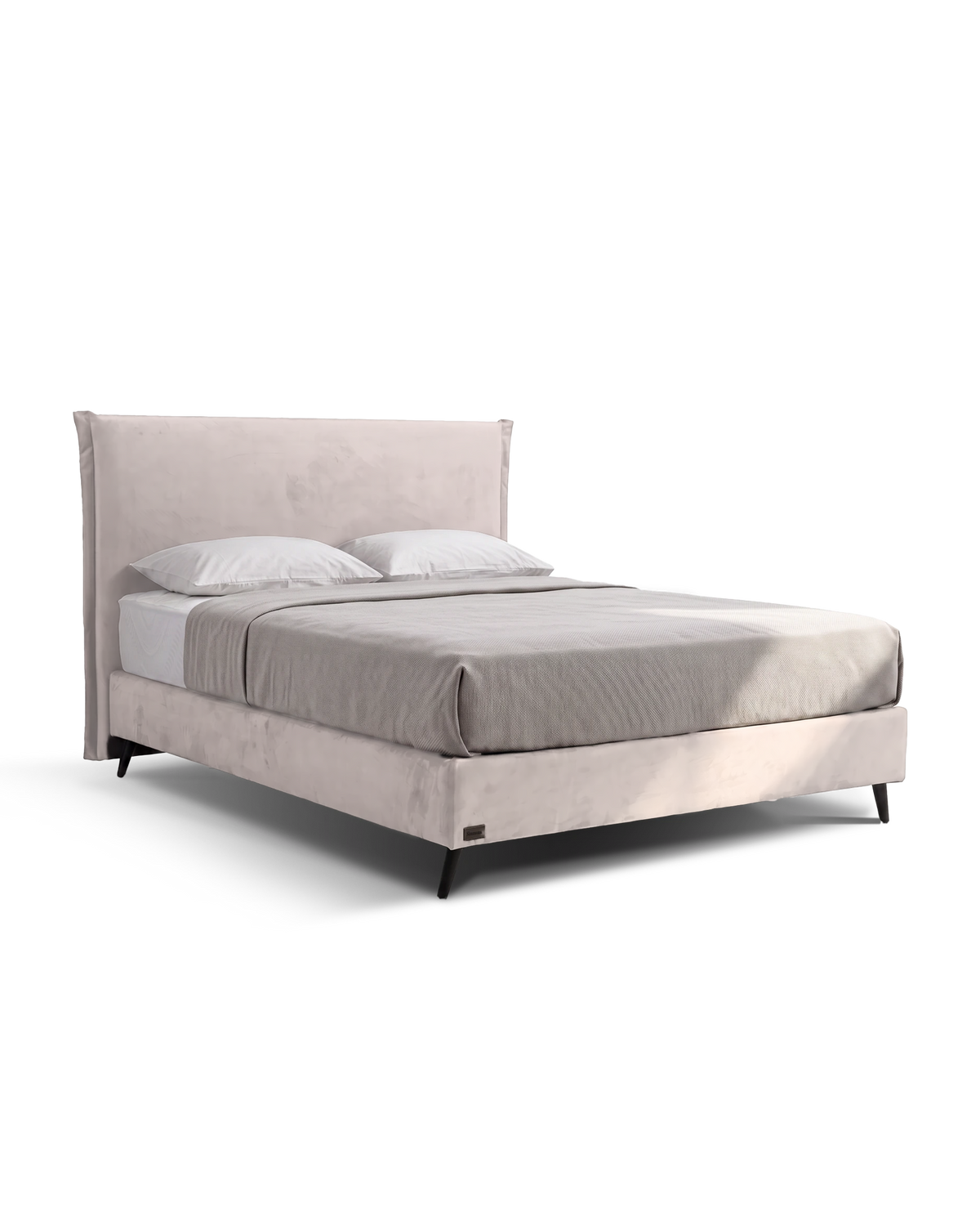 מיטה זוגית Bed 1000 של Simmons בריפוד שמנת