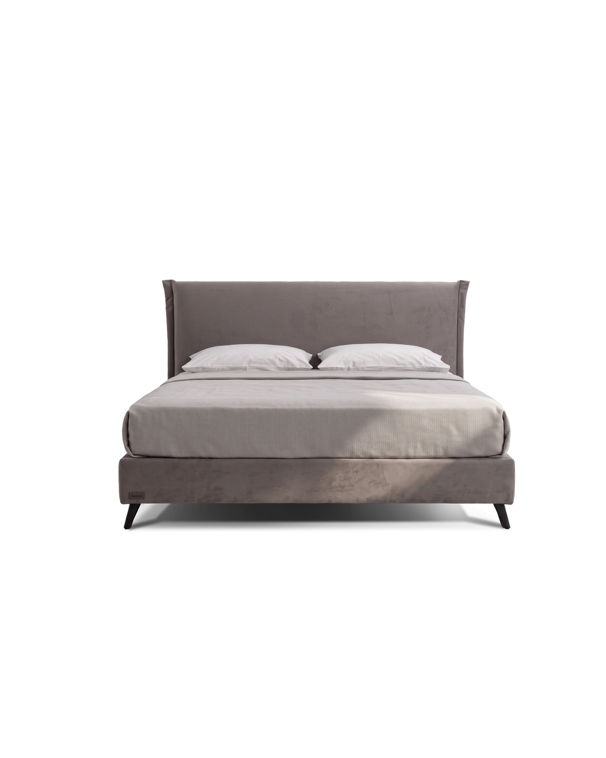 מיטה זוגית Bed 1000 של סימונס עם גב מיטה מרופד, מבט חזית