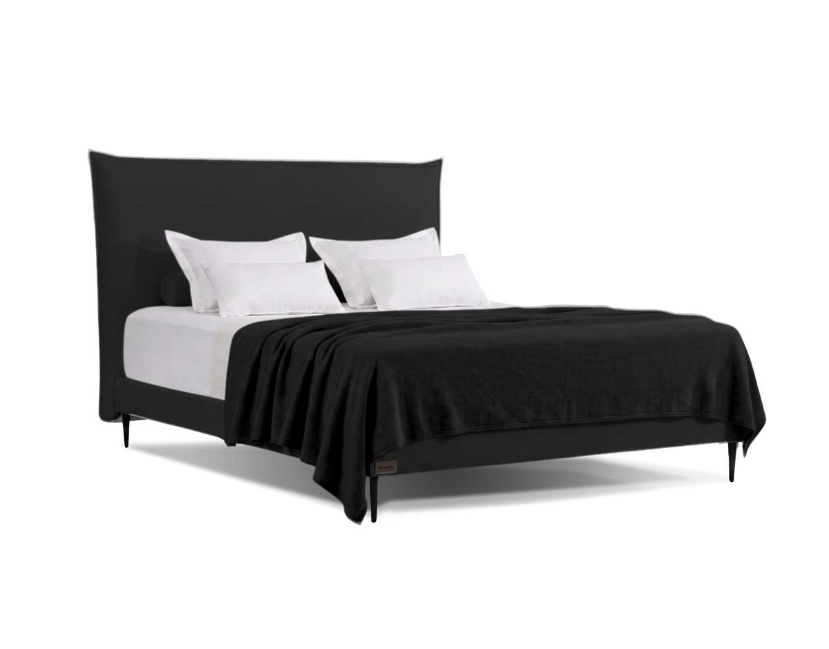 מיטה זוגית Bed 1000 של Simmons בריפוד שחור