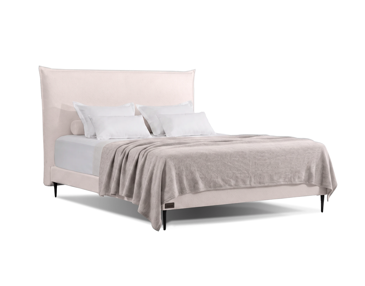 מיטה זוגית Bed 1000 של Simmons בריפוד שמנת
