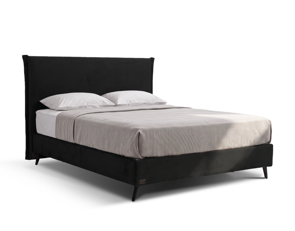 מיטה זוגית Bed 1500 של Simmons בריפוד שחור