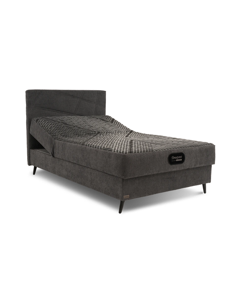 מיטת נוער Grey עם גב מיטה של סימונס